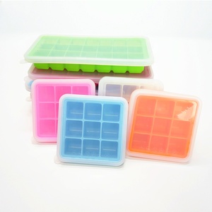 Khuôn Làm Kem Tổ Ong Thân Thiện Với Môi Trường Tùy Chỉnh Khuôn Khay Làm Đá Viên Bằng Silicon Hình Vuông Có Nắp - Product Image 1