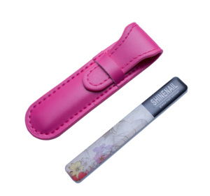 Özel etiket temperli cam tırnak dosyaları, glitter toz nano kristal tırnak shiners, pembe nano tırnak cilalı shiners plastik durumda - Product Image 6