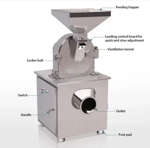 Commercial Electric Spice Grinder Prices Dry Food Powder Making Machine Spice Pepper Grinding Machine