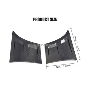 1 paire De Voiture En Fiber de Carbone Côté Ouïes latérales Garniture pour Ford <span class=keywords><strong>Mustang</strong></span> <span class=keywords><strong>GT</strong></span> Coupé 2 Portes 15-17 - Product Image 5