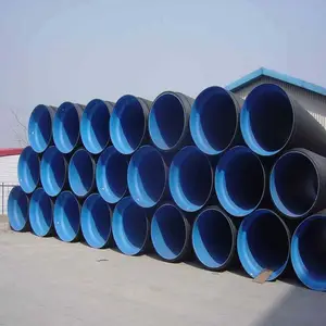 Pipa Bergelombang Dinding Ganda HDPE, DWC HDPE Pipa Culvert Plastik Harga