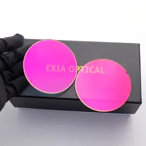 EXIA A45 الوردي مرآة العدسات CR39 مواد من الصمغ نظارات شمسية العدسات UV400 SHMC