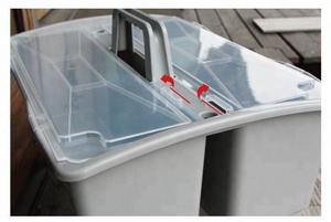 Professional Janitorial Supplies Commercial Plastic Cleaning <b>Trolley</b> with Trash Bag for <b>Hospital</b> Hotel Airport - Product Image 4