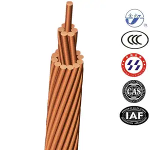 HDBC Conductor de cobre desnudo 4/0 AWG Cable de conexión a tierra