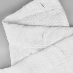 <span class=keywords><strong>Rideau</strong></span> <span class=keywords><strong>de</strong></span> <span class=keywords><strong>douche</strong></span> texturé en polyester blanc QJMAX <span class=keywords><strong>avec</strong></span> crochets pour salle <span class=keywords><strong>de</strong></span> bain - Product Image 3