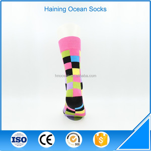 Coloré rayé <span class=keywords><strong>treillis</strong></span> en vrac coton hommes d'affaires chaussettes - Product Image 6