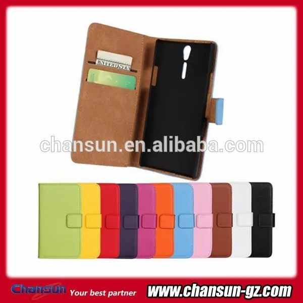 For sony Xperia S Lt26i wallet leather case hot sale