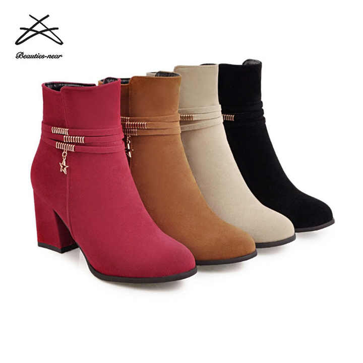 2018 New Arrival Roman Ankle Boot Low Heel Boots Women