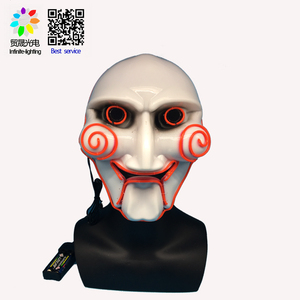 Máscara LED de Neón de Halloween de John Kramer de la Película <span class=keywords><strong>Saw</strong></span> - Product Image 4