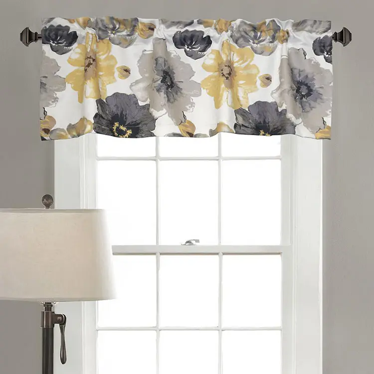Luxury printed valance for window curtain