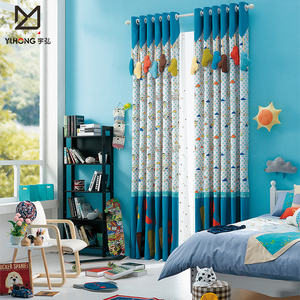Commercio all'ingrosso Della Cina della rappezzatura di stile del fumetto stampato tenda <span class=keywords><strong>per</strong></span> i <span class=keywords><strong>bambini</strong></span> camera da letto - Product Image 2