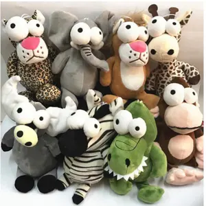 Drops hipping Schöne Big Eyes Giraffe Krokodil Zebra Büffel Löwe Affe Elefant Leopard Kuscheltiere Plüschtiere