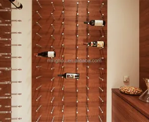 Новый дизайн, декоративная настенная алюминиевая простая Винная стойка, алюминиевые колышки для вина