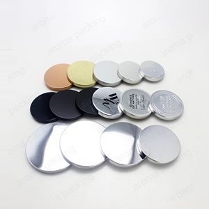 Couvercle en métal argent <span class=keywords><strong>noir</strong></span>, 12 pièces, pour pot, bougeoir, tasse en verre - Product Image 4