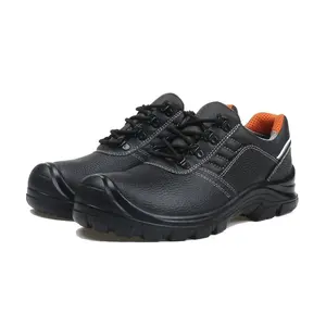 최고의 판매 PPE 제품 고품질 정품 가죽 안전 부츠 안전 신발 스틸 발가락