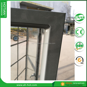 Derniers modèles de fenêtres à battants, fenêtre à <span class=keywords><strong>grille</strong></span> <span class=keywords><strong>en</strong></span> acier avec cadre <span class=keywords><strong>en</strong></span> acier vitré noir et grilles - Product Image 2