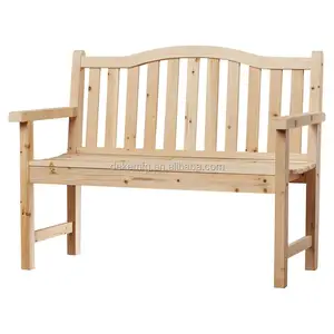 Banc de jardin en bois pour l'extérieur, chaise de parc moderne écologique, 3 places, nouveau produit