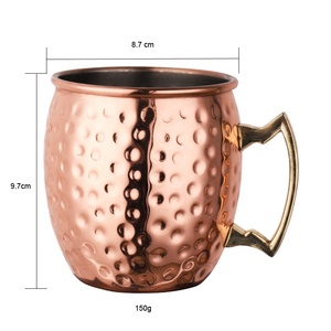 <span class=keywords><strong>Mug</strong></span> avec extérieur en <span class=keywords><strong>cuivre</strong></span>, pour mulet de moscou, en acier inoxydable, 500ml, chope, verre pour <span class=keywords><strong>cocktail</strong></span> - Product Image 6