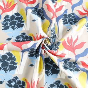 Vendita calda digitale stampato personalizzato motivo floreale tessuto 45% <span class=keywords><strong>cotone</strong></span> 55% <span class=keywords><strong>lino</strong></span> misto tessuto per abiti da ragazza <span class=keywords><strong>tende</strong></span> - Product Image 4