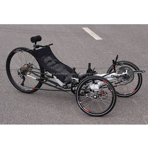 En Alliage d'aluminium Cadre Têtard Suspension Touring Adultes Pédale <span class=keywords><strong>Tricycle</strong></span> Couché pour Vente - Product Image 2