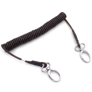 Tùy chỉnh PVC TPU cuộn dây công cụ với dây thép bên trong và móc Carabiner xoay cho an toàn - Product Image 6