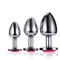Produits tendance 2023 Jouet sexuel en métal pour adultes en gros Jouet anal en silicone imperméable Bouchons anaux pour gays Anal féminin Taille M