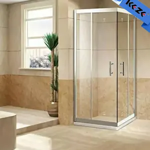 Cabine de douche en verre portative, compacte et simple, carrée, 8mm, pour salle de bain pré-assemblée, au pakistan, pologne, 80x80, prix d'usine