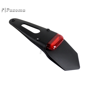 Guardabarros trasero de motocicleta, luz trasera LED, luz de freno, <span class=keywords><strong>Enduro</strong></span>, Dirt Bike MX, lámpara de parada para Honda Yamaha, luz de matrícula - Product Image 3