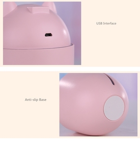 Humidificador ultrasónico para coche, difusor de aceites esenciales 3 en 1 con diseño de gato de dibujos animados - Product Image 5