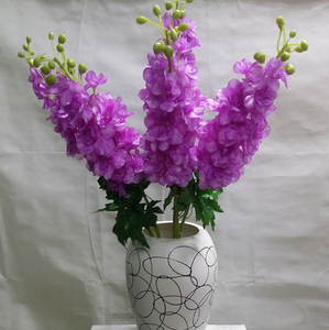 Flores Artificiales de Seda al por Mayor, <span class=keywords><strong>Delphinium</strong></span> Artificial - Product Image 3