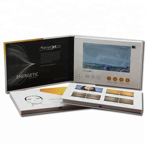 Venta al por mayor 7 "Lcd Video Folletos Tarjetas de felicitación Módulo de reproductor para invitación de negocios - Product Image 4