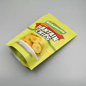 Plastic Weegbree Banaan Chips Snacks Verpakking Zakken Voor Chips