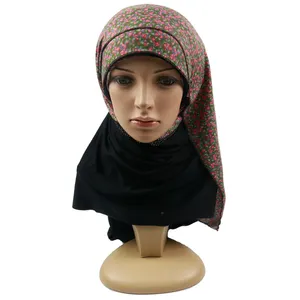 Wholesale 2019 custom logo arab scarf fashion vintage print tassel fancy hijab scarf