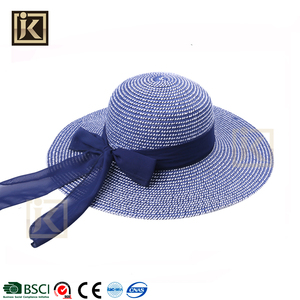 JAKIJAYI Fábrica Marca rayas de la <span class=keywords><strong>personalidad</strong></span> más popular de ala ancha sombrero de playa de las mujeres - Product Image 1
