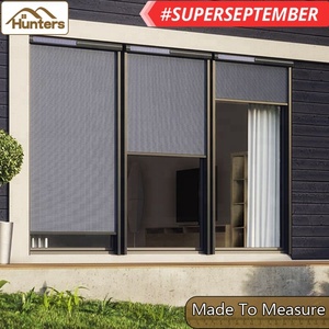 Stores à enroulement extérieurs à fermeture éclair, télécommande, lames extérieures, ombrage de la terrasse, de la pièce, pour tous les types de fenêtres, technique simple - Product Image 3