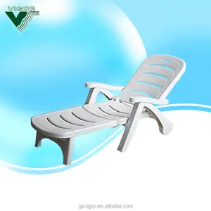 Sedia a sdraio in plastica/Chaise longue lettino da sole mobili da esterno antico MY0010 S6670B