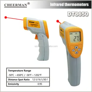 DT8650 激光枪红外温度计，用于表面温度，促销礼品红外激光热探测器价格最低