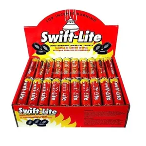 Yks líbia instantânea 33mm 60 rolos/caixa swift lite narguilé carvão