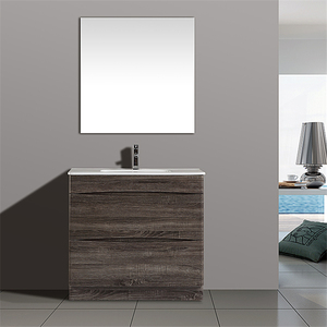 Bajo costo caliente estilo baño tocadores de baño barato vanidad <span class=keywords><strong>con</strong></span> tablero MDF baño lavabo de cerámica <span class=keywords><strong>muebles</strong></span> - Product Image 1
