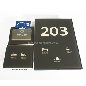أحدث تخصيص نظام غرف الضيوف في الفندق لوحة علامات رقم الغرفة مع جرس DND MUR - Product Image 2