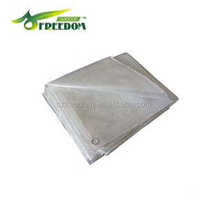 Bâche en plastique tissé enduit <span class=keywords><strong>de</strong></span> LDPE transparent <span class=keywords><strong>de</strong></span> qualité industrielle, économique et durable, imperméable, 80-300 g/m², marque Freedom - Product Image 5
