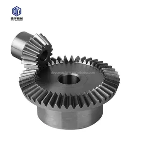 Forge OEM Alloy Steel Spur Conical Gear Spiral Bevel Gear and Pinion Gear Shaft