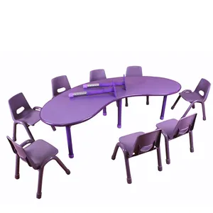 factory wholesale kids fireproof children table and chair set