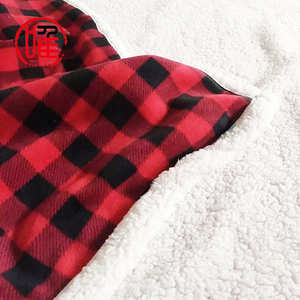Tùy Chỉnh Giáng Sinh Ngày Valentine Sọc Kiểm Tra In Ấn Ấm Sherpa Kẻ Sọc Lông Cừu Ném Tartan Chăn Trong Số Lượng Lớn - Product Image 3