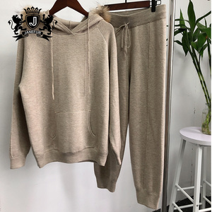 <span class=keywords><strong>Suite</strong></span> di Cashmere Casual Pullover alla moda con pelliccia di procione vestiti da donna maglia di lana maglione <span class=keywords><strong>Suite</strong></span> - Product Image 5