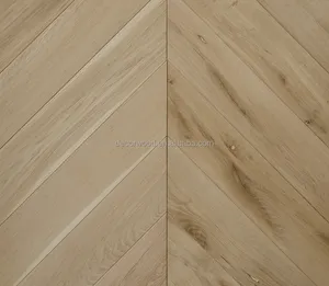 best price solid oak chevron wooden parquet floor supplier