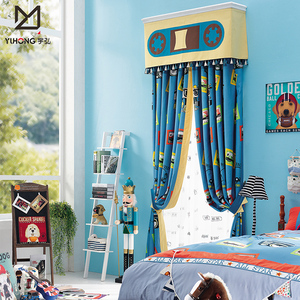 della tenda della finestra del modello del fumetto di mancanza di corrente elettrica in tessuto <span class=keywords><strong>per</strong></span> i <span class=keywords><strong>bambini</strong></span> camera da letto - Product Image 1