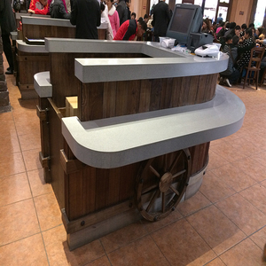 <span class=keywords><strong>Comptoir</strong></span> de réception sur mesure en pierre artificielle pour <span class=keywords><strong>restaurant</strong></span>, hôtel, boutique - Product Image 3