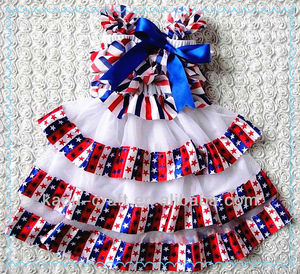 bébé enfant fille robe de princesse pour 4ème de juillet - Product Image 1