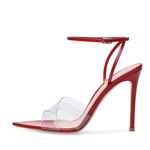 HMS126 Nuovissimi Sandali da Donna in PVC <span class=keywords><strong>Trasparente</strong></span> <span class=keywords><strong>con</strong></span> <span class=keywords><strong>Tacco</strong></span> Alto, <span class=keywords><strong>Scarpe</strong></span> Estive <span class=keywords><strong>con</strong></span> Aumento di Altezza - Product Image 3